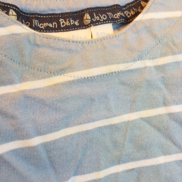 JOJO MAMAN BEBE blue striped set - Picture 5 of 5